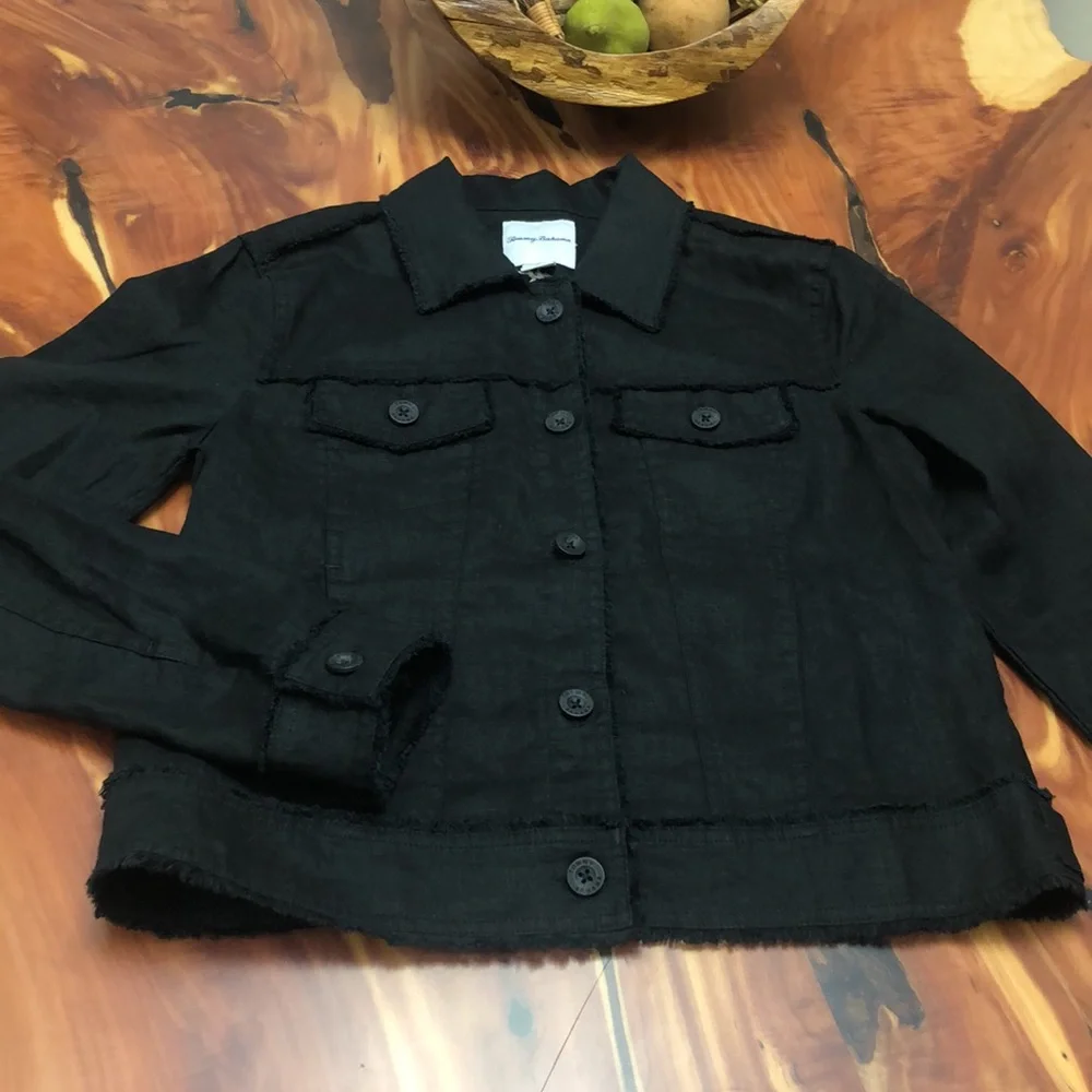 Tommy Bahama Two Palm Raw Edge Point Collar Jacket - Picture 12 of 16